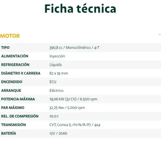 MITT 460 EPS 4X4 ATV 2026