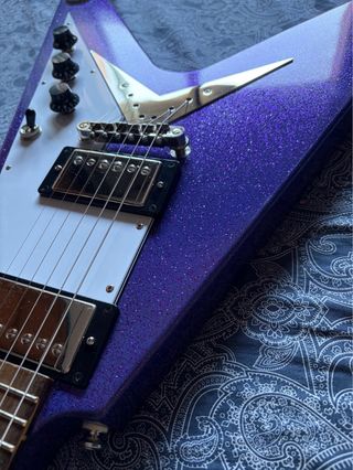 Epiphone Flying V Purple Sparkle