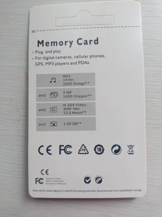 Tarjeta Micro SD 256MB con Adaptador