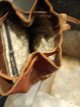 Mochila pequeña de cuero