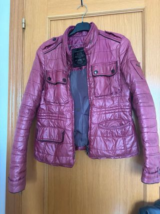 Cazadora vintage rosa talla M