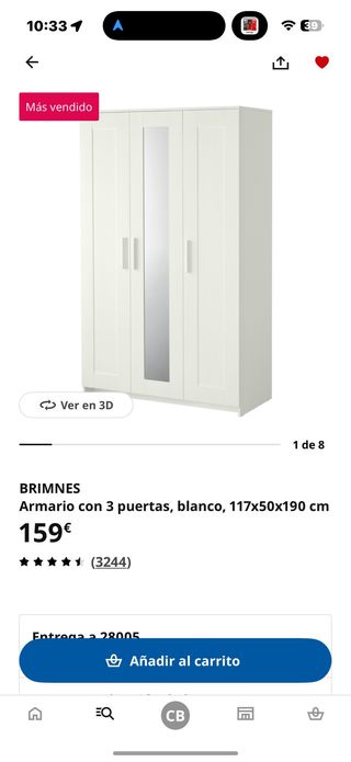 SEIS PRODUCTOS  Armario Zapatero Blanco (2 uds),