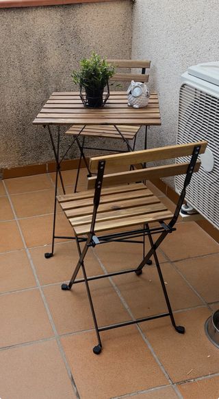 Tavolo e Sedie da Giardino Pieghevoli