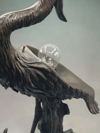 Lámpara estilo Tiffany con forma de Ave