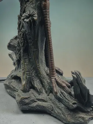 Lámpara estilo Tiffany con forma de Ave