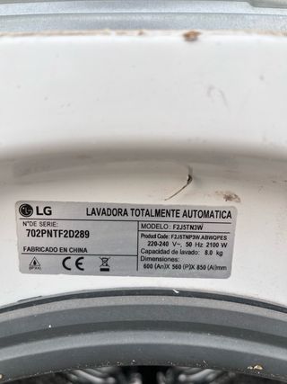 Despiece Lavadora LG