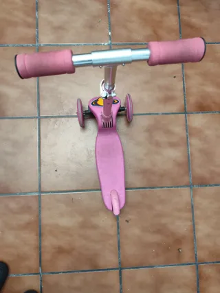 Patinete infantil 3 ruedas rosa
