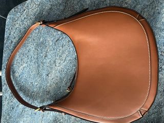 Bolso Mango Marrón Cuero