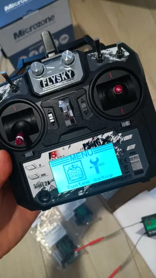 Emisora FlySky FS-i6X 10CH 2.4GHz +2 receptores