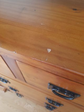 Cómoda alta estilo oriental de madera