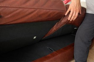 Sofás de piel marrones