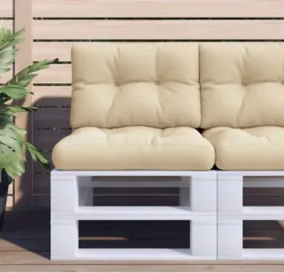 Cuscini per pallet beige nuovi.