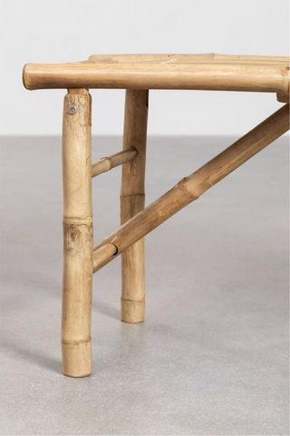 Banco de bambú Sklum estilo natural