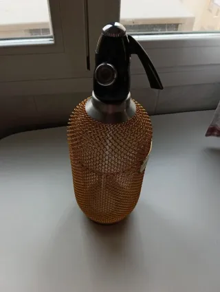 Sifón Cristal Malla Dorada