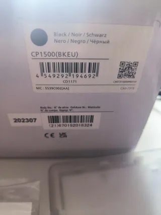 Impresora Canon Selphy CP1500 Negra/Blanca