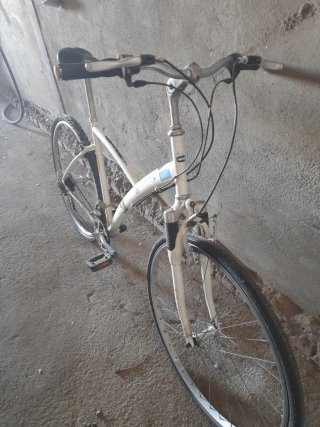 Bicicleta Decathlon Blanca Talla Grande