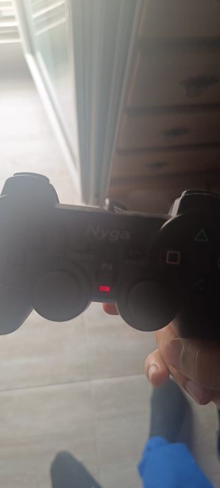 Pack 2 Mandos Negros Playstation 3 PS3 PC