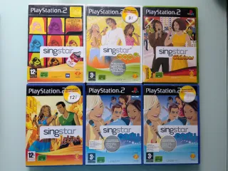 Lote Juegos PS2: Singstar, EyeToy, Hugo, El Corral