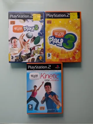Lote Juegos PS2: Singstar, EyeToy, Hugo, El Corral