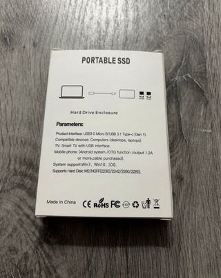 Disco duro externo SSD 2TB