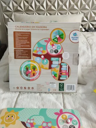 Calendario Madera Montessori Mundo Diver