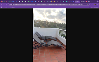 Pareja tumbonas reclinables Estepona
