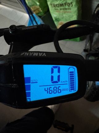 Bici Eléctrica Montaña Negra/Azul