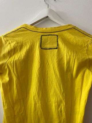 Camiseta G-Star RAW chica amarilla