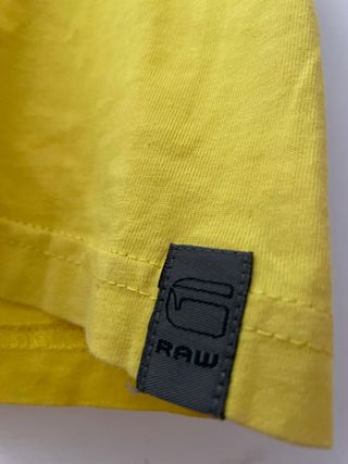 Camiseta G-Star RAW chica amarilla