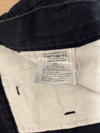 Carhartt chinos WIP Presenter Short for work black