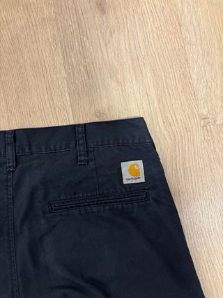 Carhartt chinos WIP Presenter Short for work black