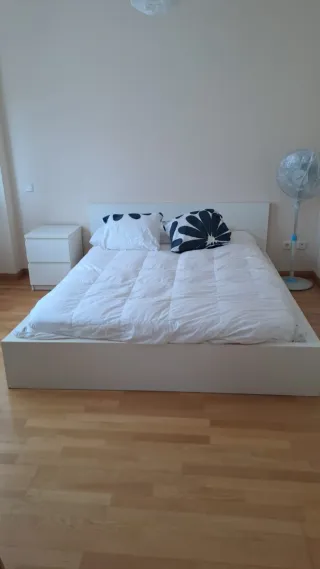 Cama Doble Ikea Blanca 150x200 cm