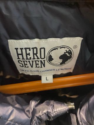 Chaleco Plumas Hero Seven Azul  nuevo. Talla L