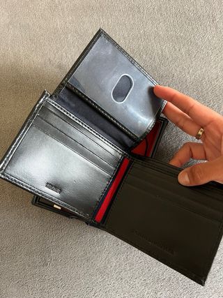 Cartera Tommy Hilfiger Negra Cuero RFID