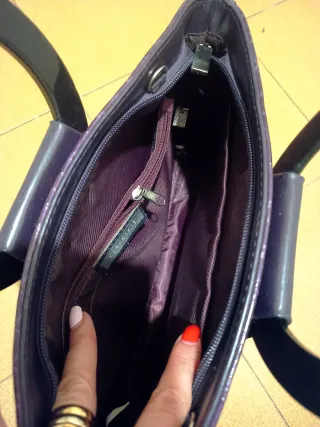 Bolso Gucci Morado Piel Serpiente