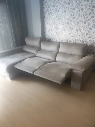 Sofá chaiselongue 3m con 2 relax motorizados
