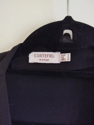 Vestido CORTEFIEL negro y blanco talla M