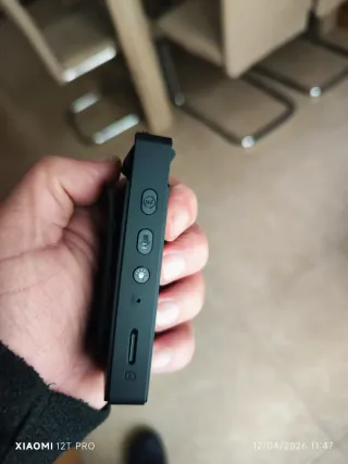 Cámara de pecho con pantalla