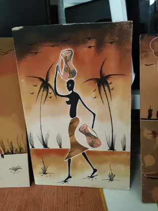 3 Cuadros de Arena Abstractos