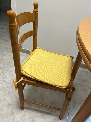 Mesa de comedor extensible de madera