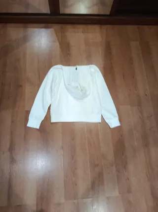 Sudadera infantil blanca