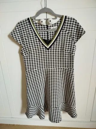 Vestido NAELLE pata de gallo