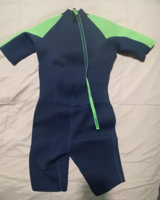Neopreno niño corto azul y verde