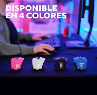Ratón gaming RGB 6400 DPI Trust Felox azul