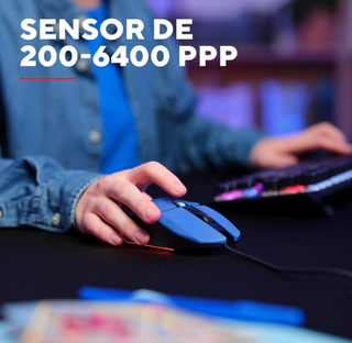 Ratón gaming RGB 6400 DPI Trust Felox azul