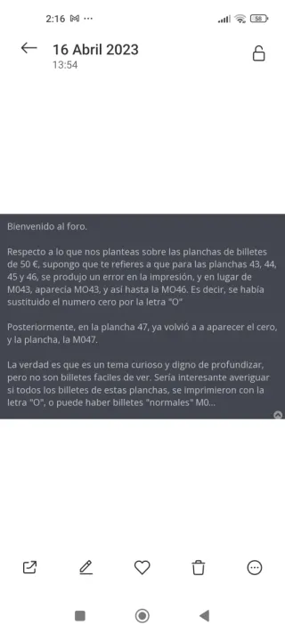 Billetes PMG