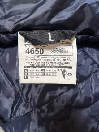 Parka Controlador Azul Talla L