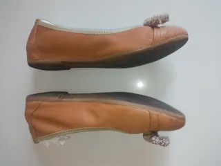Ballerine Kammi Pelle Cammello Tg 36