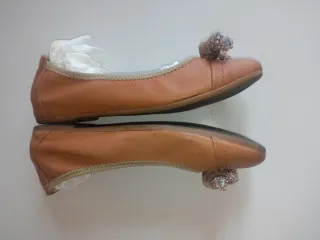 Ballerine Kammi Pelle Cammello Tg 36