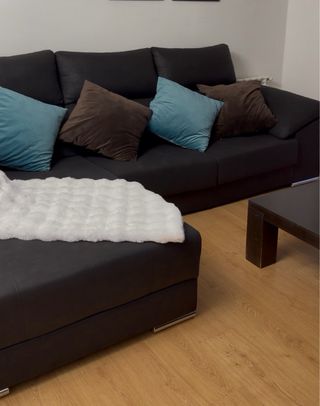 Divano letto 3 posti Marrone e Turchese